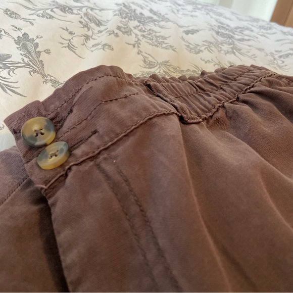 Maurices Solid High Rise Cropped Wide Leg Weekender Pant XL BNWT Brown Arrow - Picture 7 of 11